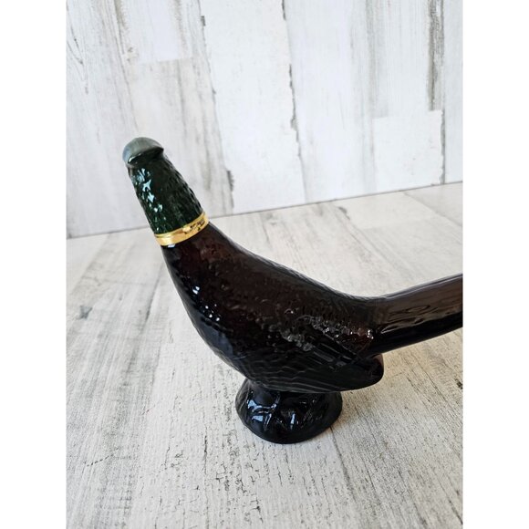 Vintage Avon pheasant decanter aftershave oland old stock new bird glass - Picture 5 of 8